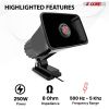 5 Core PA Horn 250W Loud Speaker 8 Inch Bull Horn Loud Audio 8Ohm All Weather Indoor Outdoor Use