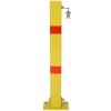 Parking bollard,pole barrier with lock ,car parking protection posts,home garage street decor ,parking barrier Square yellow