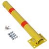Parking bollard,pole barrier with lock ,car parking protection posts,home garage street decor ,parking barrier Round yellow