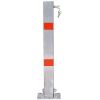 Parking bollard,pole barrier with lock ,car parking protection posts,home garage street decor ,parking barrier Square gray