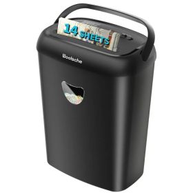 Paper Shredder, 14 Sheet Cross Cut, 6.6 Gallon Basket, P-4 Security Level, 3 Mode Design - Jam Proof Heavy Duty Shredder For Home And Office (Option: Defaulttitle)