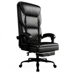 Gaming Chair, Office Chair With Inflatable Lumbar Support, Ergonomic Comfortable Wide Computer Chair With Footrest And Linked Soft Armrests, High (Option: Defaulttitle)