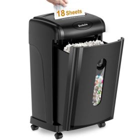 Woolsche Paper Shredder, 18-Sheet Cross Cut With 7.93Gallon Pull Out Bin, P-4 Security Level, Shred Paper And Credit Card And CD, Durable&Fast Wi (Option: LYC330P18B)
