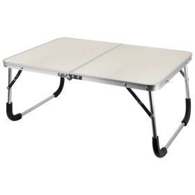 1Pc Foldable Laptop Table Notebook Bed Desk Breakfast Reading Writing Lap Tray For Sofa Couch Floor Dormitory (Option: Beige)